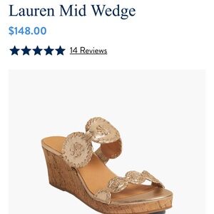 Brand new Jack Rogers Lauren wedge size 8M.